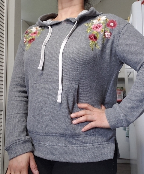 O’NEILL Floral Embroidered Boho Hoodie Sweatshirt, Size S - Picture 2 of 11